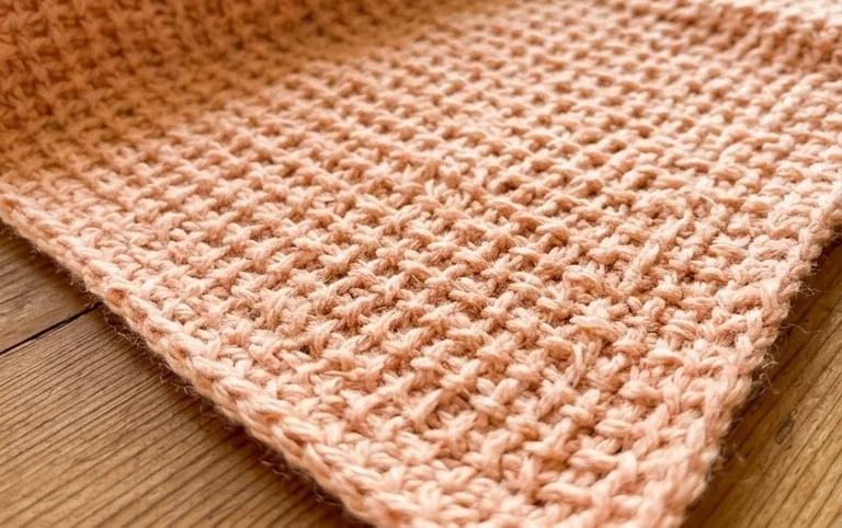 Crochet Baby Blanket With Tunisian Stitch